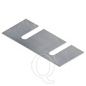 Vulplaat BR CRH IPE200 tbv staander verzinkt 190x80x3mm