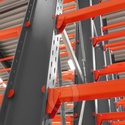 Zware draagarmstelling enkelzijdig 4000x1200x1200 aanbouwsectie