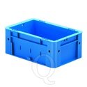 Zware transportkrat Euronorm plastic bak, krat VTK0 300x200x120 blauw