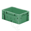 Zware transportkrat Euronorm plastic bak, krat VTK0 300x200x120 groen