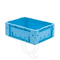 Zware transportkrat Euronorm plastic bak, krat VTK0 400x300x145 blauw