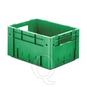 Zware transportkrat Euronorm plastic bak, krat VTK0 400x300x210 groen