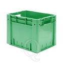 Zware transportkrat Euronorm plastic bak, krat VTK0 400x320x320 groen