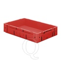 Zware transportkrat Euronorm plastic bak, krat VTK0 600x400x120 rood