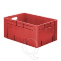 Zware transportkrat Euronorm plastic bak, krat VTK0 600x400x270 rood