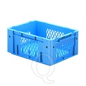 Zware transportkrat Euronorm plastic bak, krat VTK1 400x300x175 blauw