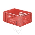 Zware transportkrat Euronorm plastic bak, krat VTK1 400x300x175 rood