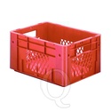 Zware transportkrat Euronorm plastic bak, krat VTK1 400x300x210 rood