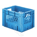 Zware transportkrat Euronorm plastic bak, krat VTK1 400x300x270 blauw