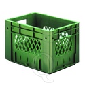 Zware transportkrat Euronorm plastic bak, krat VTK1 400x300x270 groen