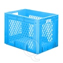 Zware transportkrat Euronorm plastic bak, krat VTK1 600x400x420 blauw