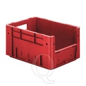 Zware transportkrat Euronorm plastic bak, krat VTK4 400x300x210 rood