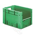 Zware transportkrat Euronorm plastic bak, krat VTK4 400x300x270 groen