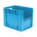 Zware transportkrat Euronorm plastic bak, krat VTK4 400x300x320 blauw