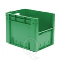 Zware transportkrat Euronorm plastic bak, krat VTK4 400x300x320 groen