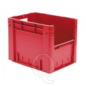 Zware transportkrat Euronorm plastic bak, krat VTK4 400x300x320 rood