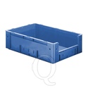 Zware transportkrat Euronorm plastic bak, krat VTK4 600x400x175 blauw