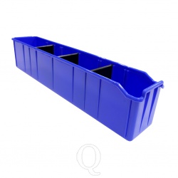 Magazijnbak PSB 6 blauw 515x100x110mm (lxbxh) kunststof