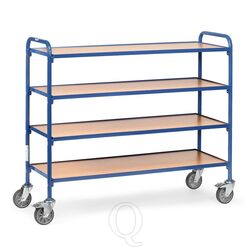 Bijzetwagen 250 kg met 4 houten etages 1250x470 mm (lxb)