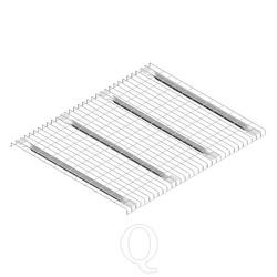 Draadroosterlegbord AR 1340x1100 verzinkt 