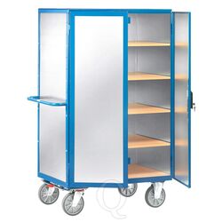 Kastwagen 750 kg 1000x680 met 5 etages, aluminium plaat en spanjoletsluiting