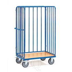 Pakketwagen, transportwagen 1000x600x1800 mm (lxbxh) 600 kg met 3 wanden met spijlen