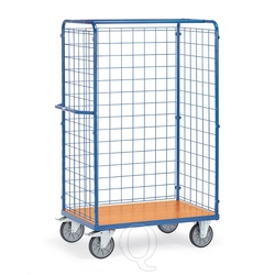 Pakketwagen, transportwagen 1200x800x1800 mm (lxbxh) 600 kg met 3 gaaswanden