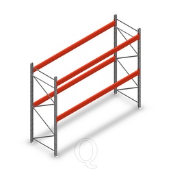 Palletstelling AR T2 3000x3300x1100 2 niveaus beginsectie