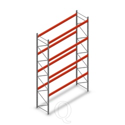 Palletstelling AR T2 L2 6000x3600x1100 4 niveaus beginsectie