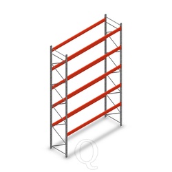 Palletstelling AR T2 L2 6000x3600x1100 5 niveaus beginsectie