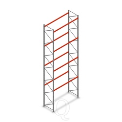 Palletstelling AR T2 L2 8000x2700x1100 4 niveaus beginsectie