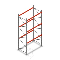 Palletstelling AR T2 M10 4500x1850x1100 3 niveaus beginsectie