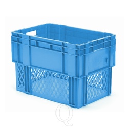 Stapelbare, nestbare transportkrat DTK1 600x400x420 blauw