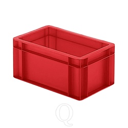 Transportkrat Euronorm plastic bak, krat TK0 300x200x145 rood