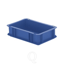 Transportkrat Euronorm plastic bak, krat TK0 300x200x75 blauw