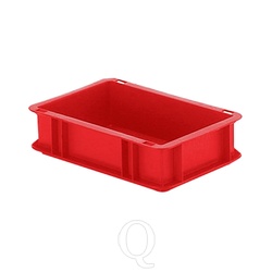 Transportkrat Euronorm plastic bak, krat TK0 300x200x75 rood