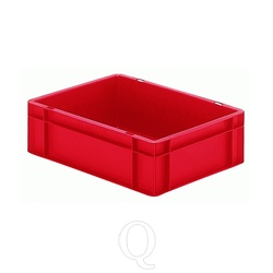 Transportkrat Euronorm plastic bak, krat TK0 400x300x120 rood