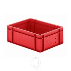 Transportkrat Euronorm plastic bak, krat TK0 400x300x145 rood