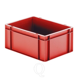 Transportkrat Euronorm plastic bak, krat TK0 400x300x175 rood