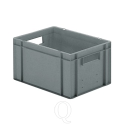 Transportkrat Euronorm plastic bak, krat TK0 400x300x210 grijs