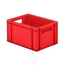 Transportkrat Euronorm plastic bak, krat TK0 400x300x210 rood