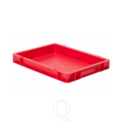 Transportkrat Euronorm plastic bak, krat TK0 400x300x50 rood