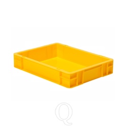 Transportkrat Euronorm plastic bak, krat TK0 400x300x75 geel