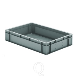 Transportkrat Euronorm plastic bak, krat TK0 600x400x120 grijs