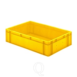 Transportkrat Euronorm plastic bak, krat TK0 600x400x145 geel