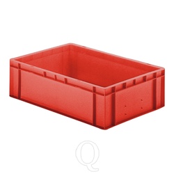 Transportkrat Euronorm plastic bak, krat TK0 600x400x175 rood