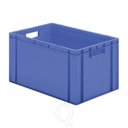 Transportkrat Euronorm plastic bak, krat TK0 600x400x320 blauw