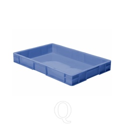 Transportkrat Euronorm plastic bak, krat TK0 600x400x75 blauw