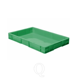 Transportkrat Euronorm plastic bak, krat TK0 600x400x75 groen