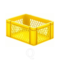 Transportkrat Euronorm plastic bak, krat TK1 400x300x175 geel